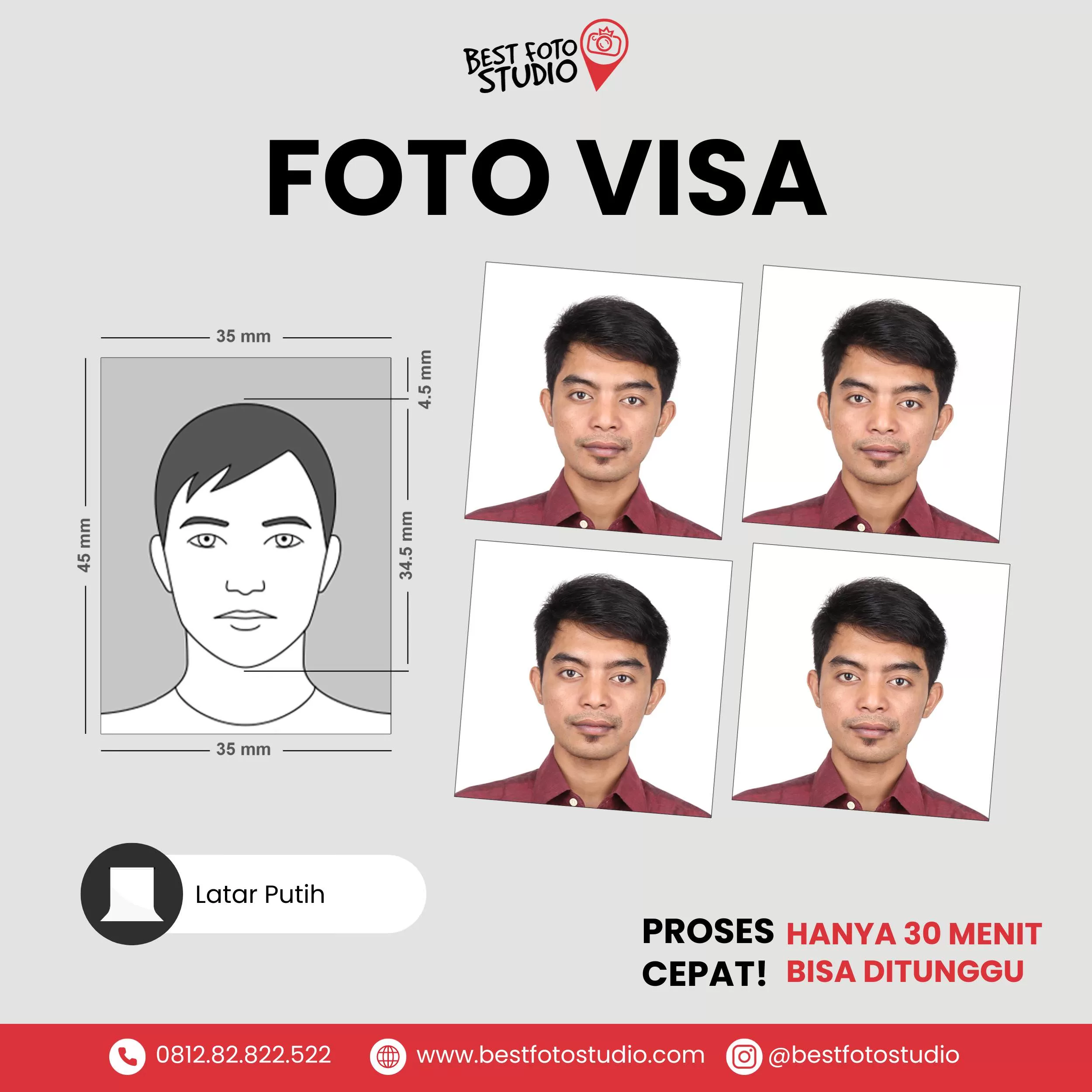 Contoh alternatif pas foto
