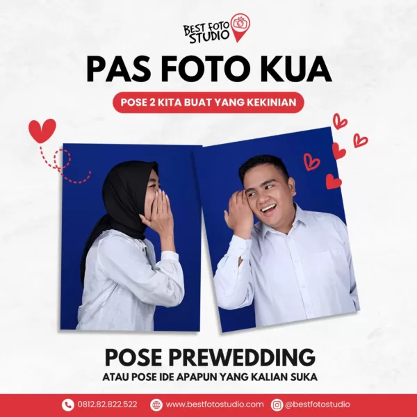 Pas Foto KUA Pose Kekinian ala prewed jpg