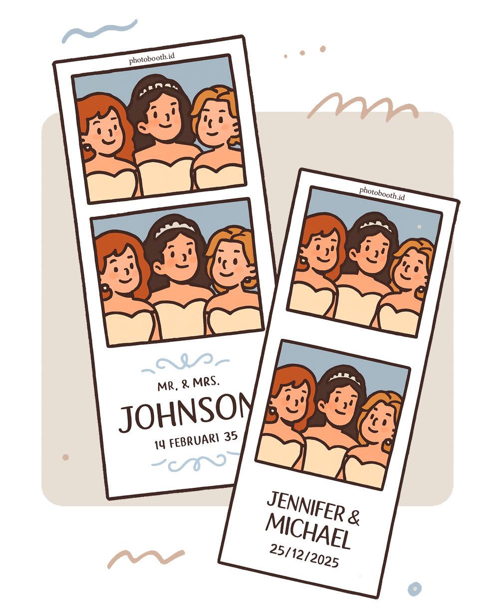 Jasa Photobooth Strip 3 Foto Selfie | BEST FOTO STUDIO