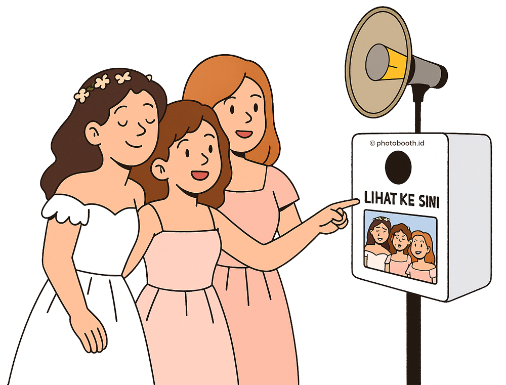 Selfie Photobooth SOUVENIR FOTO YANG MEMBUAT TAMU ANDA PULANG DENGAN SENYUM