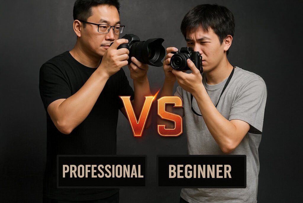 Versus Fotografer Pro dan Pemula